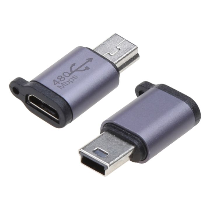 usb-อะลูมิเนียมอัลลอย-c-เพื่อไมโคร-usb-อะแดปเตอร์-usb-ขนาดเล็กสำหรับกล้องถ่ายรูปแท็บเล็ตโทรศัพท์มือถือ