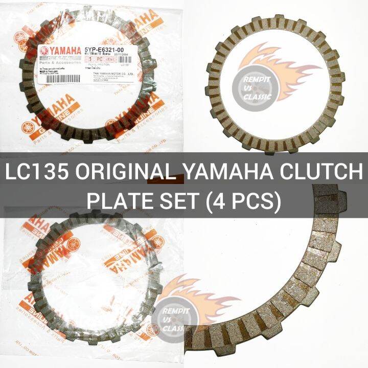 LC135 ORIGINAL YAMAHA CLUTCH PLATE SET ( 4 KEPING ) Lazada