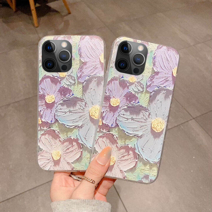 เคสสำหรับ-apple-iphone-15-pro-max-15-plus-โทรศัพท์ใหม่-จิตรกรรมภาพการ์ตูนซิลิโคนแบบนุ่มดอกไม้แฟชั่นกันกระแทกสำหรับ-iphone-15-plus-15-pro-max