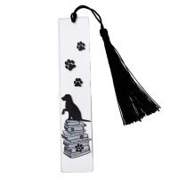 +【； Dog Inspirational Acrylic Bookmark Book Page Holder Creative Bookmark Book Clip Inspirational Page Marker Thank Teacher Gift