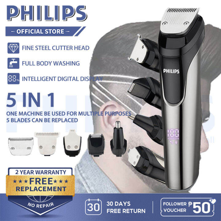 PHILIPS Original 5 in 1 Electric Shaver Barber Set Professional Hair
