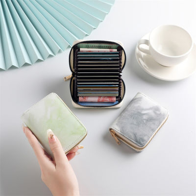 Large Capacity ID Wallet Anti-scanning Card Holder Womens ID Holder Leather Card Holder Wallet Compact Card Case