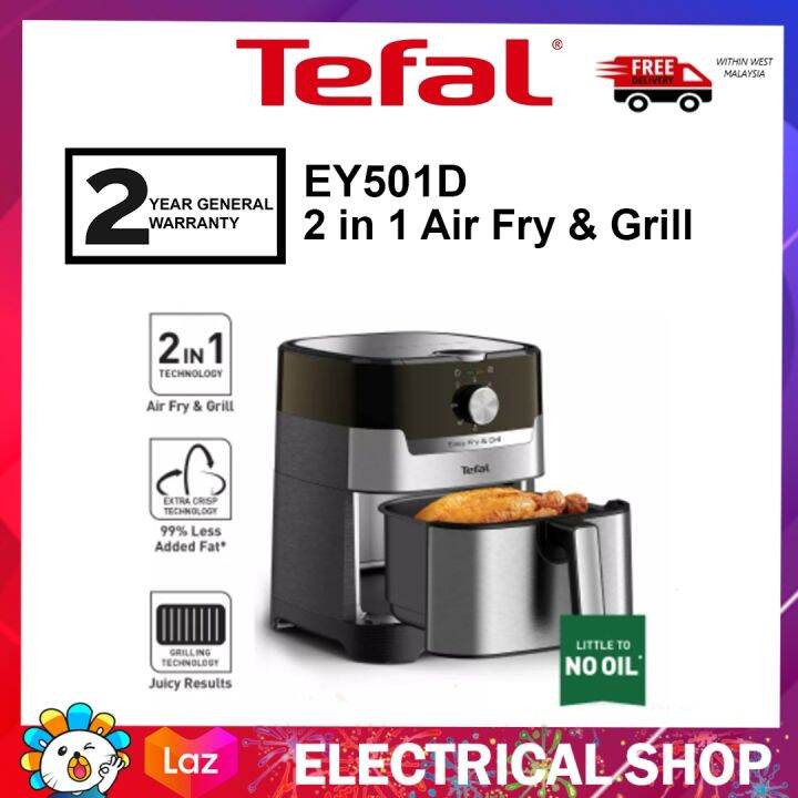 {FREE SHIPPING} Tefal 4.2L Air Fryer Easy Fry & Grill Deluxe (XL Size ...