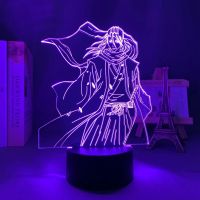 3d Lamp Bleach Byakuya Kuchiki for Bedroom Decor Nightlight Birthday Acrylic Led Night