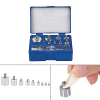 17Pcs 211.1g 10mg-100g Grams Precision Steel Calibration Weight Kit Set with Tweezers for Balance Scale