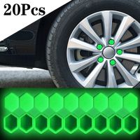 【CW】 20Pcs Car tire illuminated hub screw wheel nut bolt decorative protective night