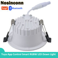 3 inch 4 inch Down light 80~265V RGBW Color Changing Ceiling Down Lights LED Tuya Smart LED Ceilinlight for Shop, Home