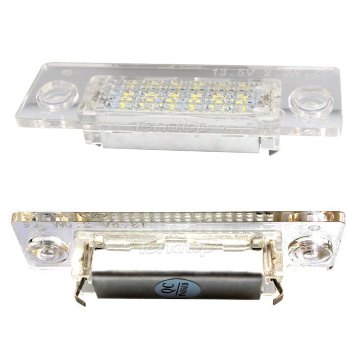 ไฟท้ายรถป้ายทะเบียน-led-2x-เบอร์12v-สำหรับรถโฟล์คสวาเก้น-vw-รถพาสสาทตัวแปรสำหรับ-skoda