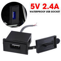 เครื่องชาร์จโทรศัพท์ในรถยนต์ใน USB เดียว DC 5V-2.4A แบบพกพาภายในยานยนต์แท่นชาร์จ USB แบบแมนนวล