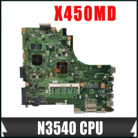 เมนบอร์ด X450MD สำหรับ Asus X450 X450M เมนบอร์ดแล็ปท็อป X450MD X450MJ REV 2.0พร้อม CPU N3540