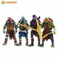 4pcs Ninja Turtle Toys Model Joint Movable Cartoon Teenage Mutant Ninja Turtle Doll Collection Desktop Decor for Child Kids