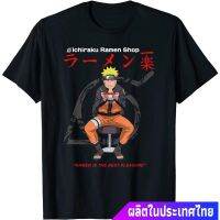 2023New ข้อเสนอพิเศษ นารูโตะ แอนิเมชั่นญี่ปุ่น Naruto Shippuden Ichiraku Ramen Shop T-Shirt T-Shirtคอกลม แฟชั่น ผ้าฝ้ายแท้ เสื้อ