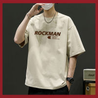 Short-Sleeved T-Shirt Mens Summer Thin Breathable And Loose Fashion Brand Design Sense Printed Half Sleeve Round Neck Pullover T-Shirt Top