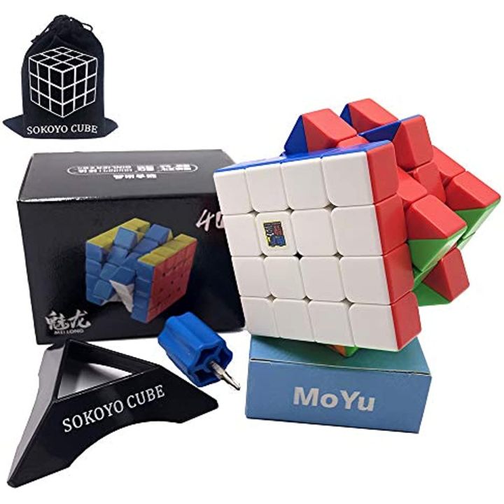 Kit Cubo Mágico Moyu Meilong 2x2 3x3 4x4 5x5 Stickerless