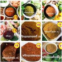 พริกแกงเจ มาตรฐาน ขนาด 100 กรัม vegetarain curry paste No MSG, ไม่ใส่วัตถุกันเสีย ไม่ใส่สี