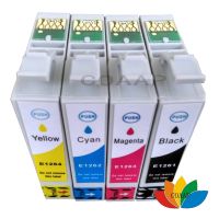 4Pcs Compatible EPSON T1261-หมึก T1264สำหรับ Epson WF-3520 WF3540 WorkForce 520 630 635 840 Printer