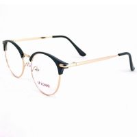 แว่นตาเกาหลี Fashion แว่นตา รุ่น M korea K 1297 กรอบแว่นตา Eyeglass frame ( สำหรับตัดเลนส์ ) ทรงสปอร์ต วัสดุ สแตนเลสสตีล หรือเหล็กกล้าไร้สนิม Stainless Steel ขาข้อต่อ Spectacles Eyewear Top Glasses