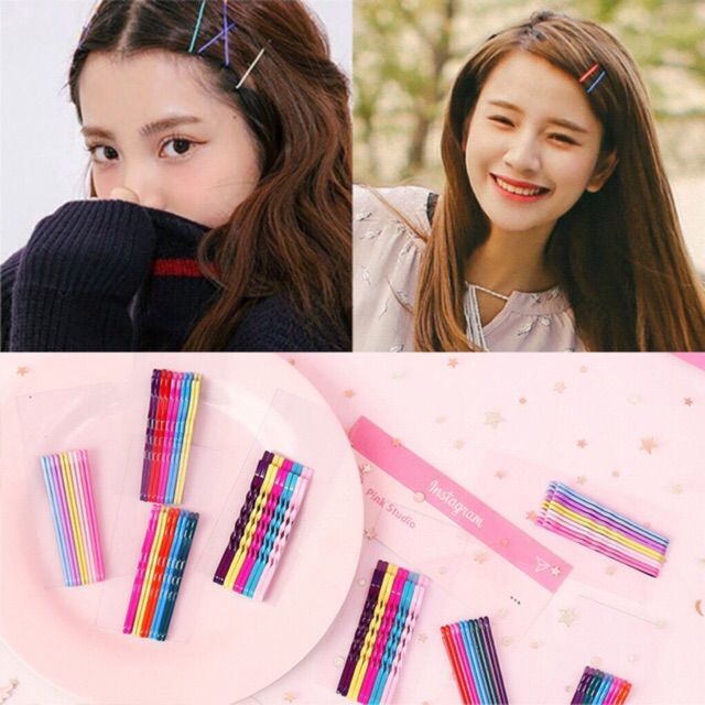 Kẹp tóc màu sắc kẹo ngọt phong cách Hàn Quốc xinh xắn dành cho nữ  Shopee  Việt Nam