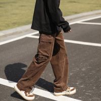 Trendy Relaxed Fit Mid Rise Cargo Pants Men Trousers Vintage Dressing