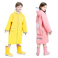 【CW】 Raincoat Children Rain Poncho Boys Girls Poncho with Schoolbag Child Thickened Windbreaker Raincoat Rain Poncho