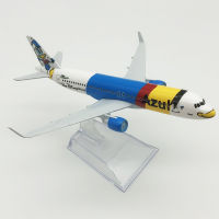 [16CM] โมเดลเครื่องบิน Azul Brazilian Airbus A320 Donald Duck Aircraft Model ทำจากเหล็ก พร้อมฐาน ของเล่น ของสะสม เสริมฮวงจุ้ย