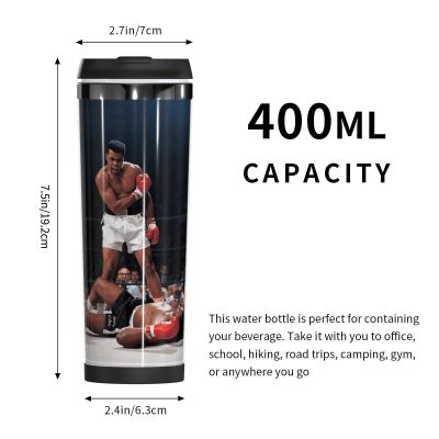 Double Insulated Water Cup Muhammed And Ali Knock Out Creative Thai boxing Heat Insulation beer mugs Thermos bottle Mug