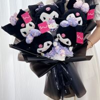 2023new 2023น่ารัก Sanrio Bouquet Kuromi ตกแต่งคริสต์มาสอนิเมะดอกไม้หรูหรา My Melody ของเล่นตุ๊กตาเด็กวันเกิดจบการศึกษา Gi