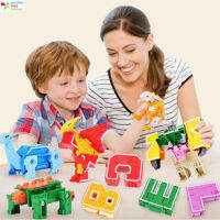 LT【ready stock】Children Transformation Toys Letters Puzzle Alphabet Transform Robot Set Kids Educational Building Blocks ของเล้นเด็ก kids toy【cod】