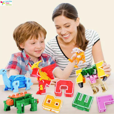 LT【ready stock】Children Transformation Toys Letters Puzzle Alphabet Transform Robot Set Kids Educational Building Blocks ของเล้นเด็ก kids toy【cod】