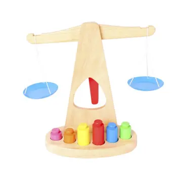 Wooden Balance Montessori Educational Toy With Weights