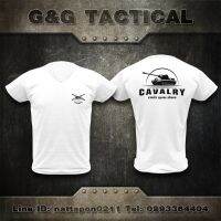 เสื้อยืดแขนสั้นทหาร CAVALRY ผ้ามีความนุ่มสบาย top 100% cotton แฟชั่นไทย 【จัดส่งทันที】