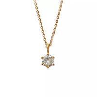 Round Diamond Necklace สร้อยจี้เพชร