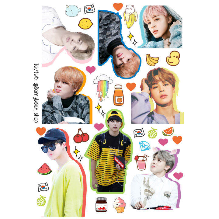 bts-sticker-die-cut-สติ๊กเกอร์-bts-ไดคัท-กันน้ำ-เรซิ่น