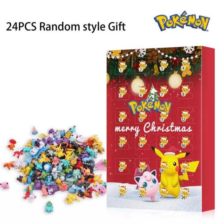 kids-blind-box-toy-model-dolls-children-gift-pokemo-character-theme-christmas-2023-advent-calendar-christmas-kids-toy-24pcs-present-pikachu-tide-play-blind-bag-desktop-toy-surprise-box-birthday-gift-x