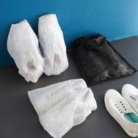 Non Woven Shoe Bag Drawstring Storage Bags Tighten Mouth Sun-cure Small White Shoes Dustproof Anti Yellow Air Drying Bag Travel