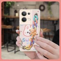 Skin-friendly feel Nordic style Phone Case For OPPO Reno9 Pro+ 5G/Reno9 Pro Plus Liquid silicone shell phone case cute