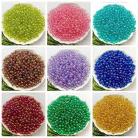 4/5/6/8/10MM Wholesale AB Color Round Acrylic Beads Straight Hole Transparent For Jewelry Making DIY Bracelet Beads