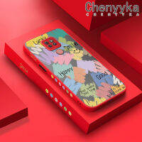 Chenyyyka เคส G9เคสสำหรับ MOTOROLA ลายการ์ตูนกราฟฟิตีแบบดีไซน์ใหม่ด้านหลังเป็นฝ้าเคสโทรศัพท์แบบแข็งขอบสี่เหลี่ยมซิลิโคนกันกระแทกเคสป้องกันเลนส์กล้องถ่ายรูป