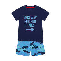 ชุดนอนเด็กผู้ชาย Mothercare fun times shortie pyjamas YC959