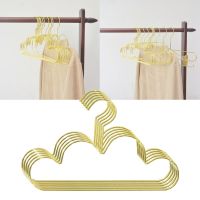 Hangers for Clothes Baby Kid Non Slip Metal Golden Hangers Cloud Shape Coat Clothing Closet Storage Organizer Rack Wall Hook Set Clothes Hangers Pegs