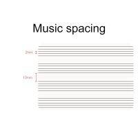 Five Lines Notes Music Tab Staff Stave Notebook