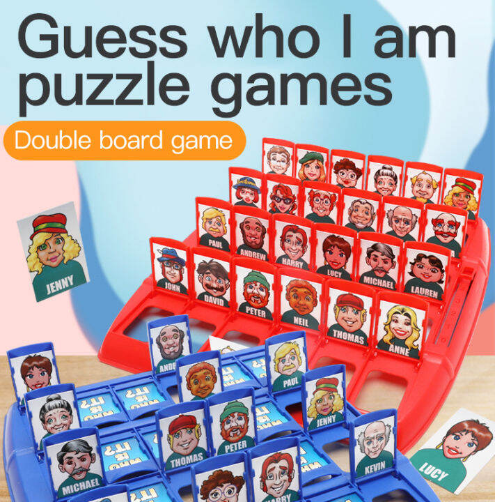 WHO IS IT Board Game GUESS WHO Board Game Children Classic Board Game