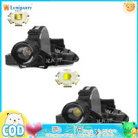 LumiParty ไฟหน้า LED,หัวไฟฉายโคมไฟสว่างมาก4โหมดกันน้ำสำหรับกลางแจ้งการตั้งแคมป์การวิ่งการอ่านหนังสือ