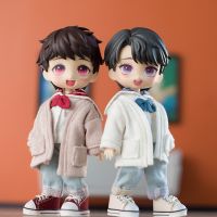 ชุดเสื้อผ้า OB11สำหรับ YMY GSC Obitsu11ตุ๊กตา Nendoroids 1/12Bjd อุปกรณ์เสริมตุ๊กตาแขนยาวเสื้อคาร์ดิแกนถักกางเกงผ้าฝ้าย