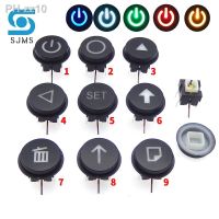 8x8x10.5mm DIP-6P 8x8 With Light LED Tactile Micro Push Button Momentary Switch C23 Can transmit light Round button Switch Cap