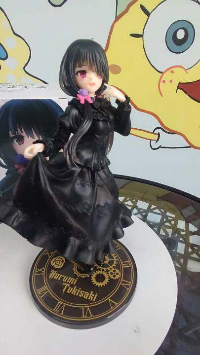 20cm Date A Live Anime Figure Black Dress Casual Wear Kurumi