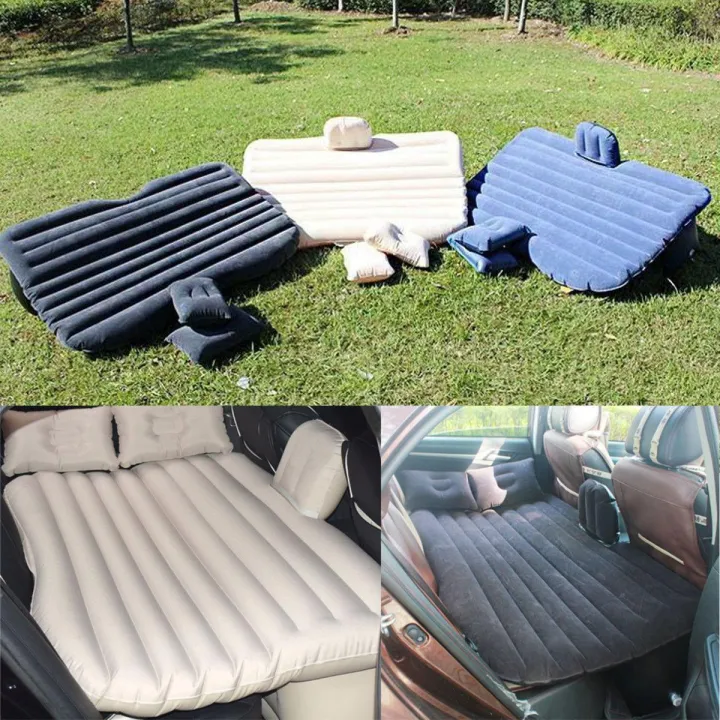 unitbomb-เบาะนอนในรถ-ที่นอนในรถ-ที่นอนเป่าลม-มีที่กันคอนโซลหน้า-เตียงลมในรถยนต์-เปลี่ยนเบาะหลังรถให้เป็นเตียงนอน-ขนาด135-85-45cm-สีเทา