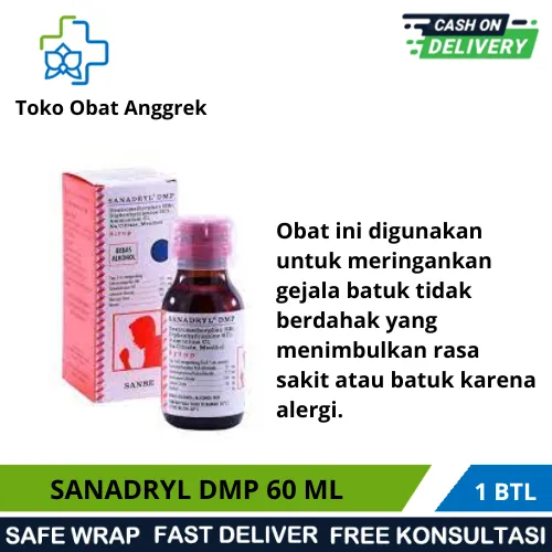 Sanadryl Dmp Sirup 60 Ml Obat Batuk Lazada Indonesia