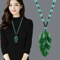 Yiye Shengcai Colored Glaze Necklace Female Ethnic Style Clothes Pendant Ornaments Medium and Long Sweater Chain Pendant Autumn and Winter Accessories JNXQ JNXQ