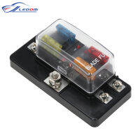 Blade Fuse Box DC 12V 24V 4 Way with LED Indicator Block for Car Boat Marine Caravan Circuit Standard ATO Send Fuses